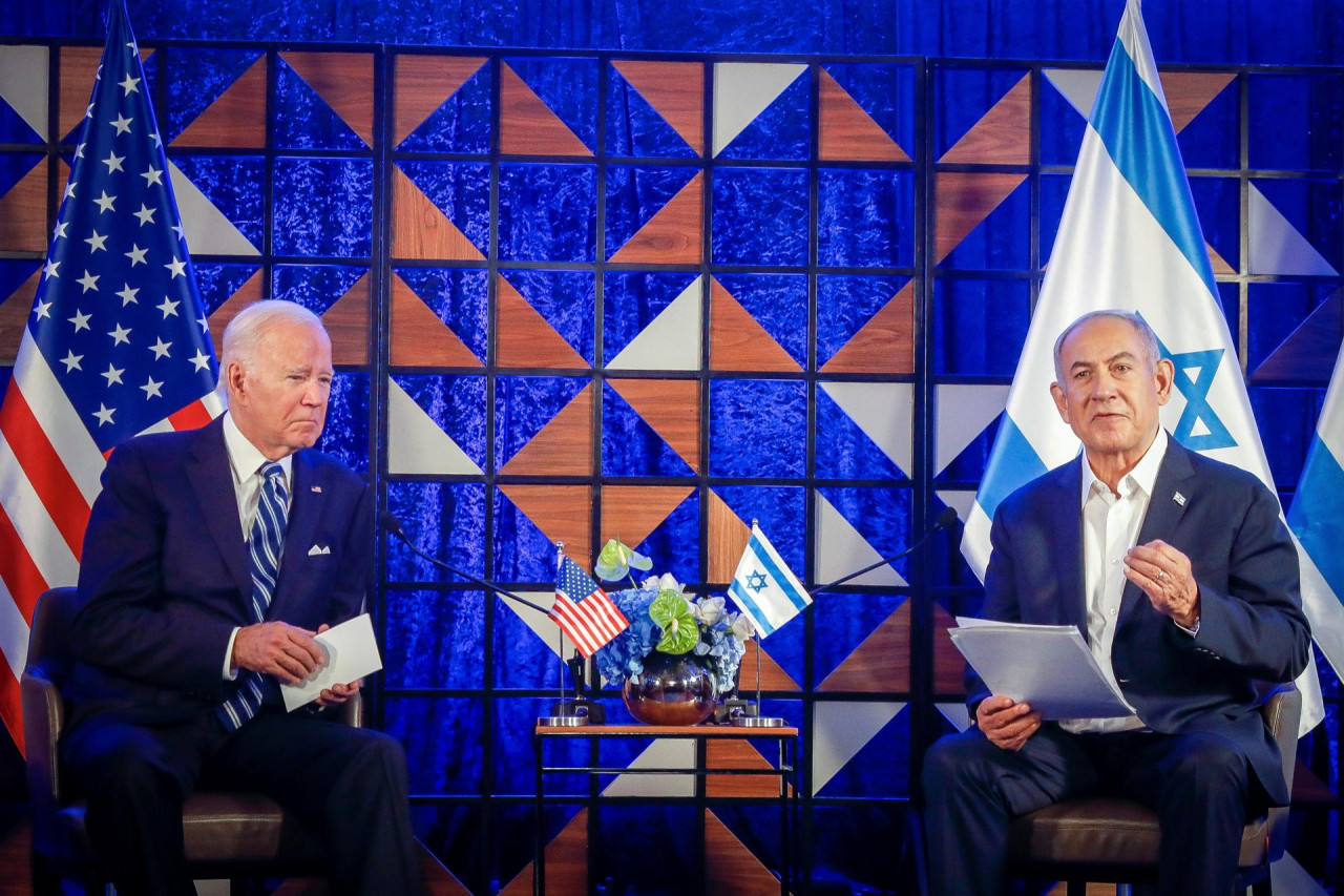 Biden y Netanyahu. Foto: EFE.