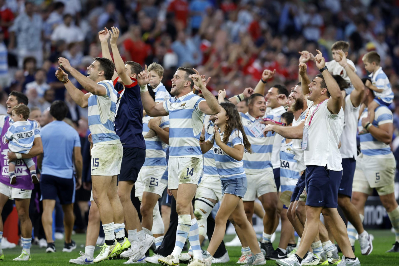 Los Pumas en el Mundial de Rugby 2023. Foto: EFE.