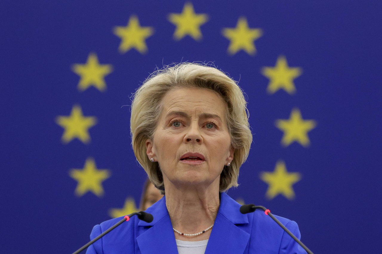 Ursula von der Leyen, presidenta de la Comisión Europea. Foto: EFE.