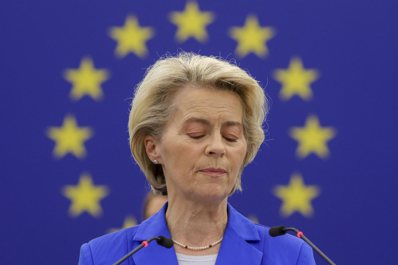 Ursula von der Leyen comparó a Putin con Hamas. Foto: EFE.