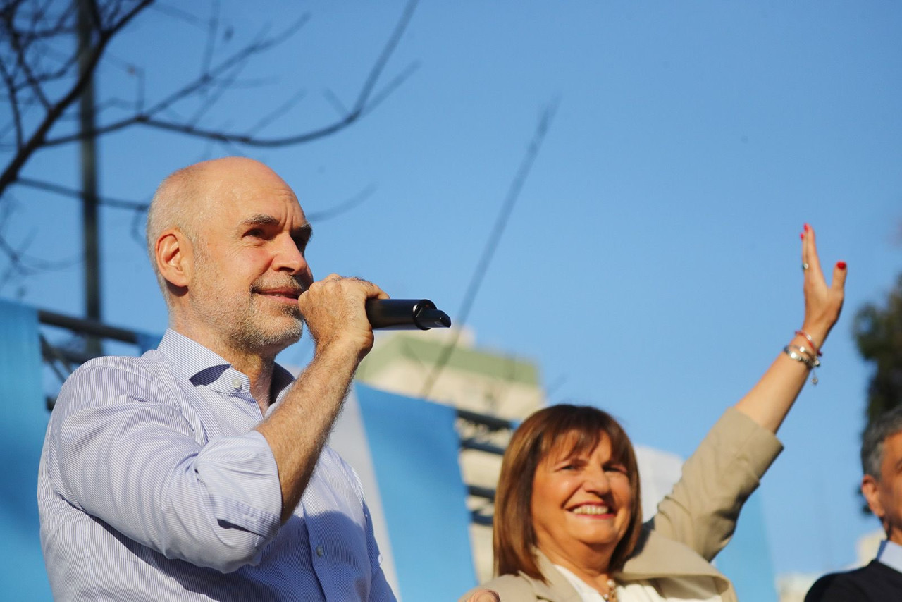 Horacio Rodríguez Larreta y Patricia Bullrich. Foto: X @horaciorlarreta.