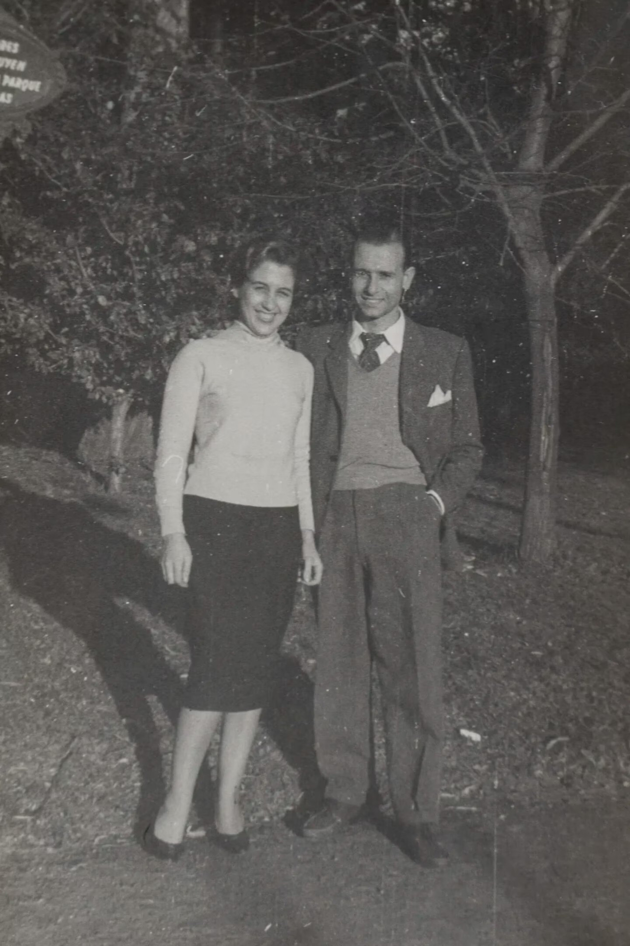 Irma con su marido de jóvenes. Foto: gentileza TN.