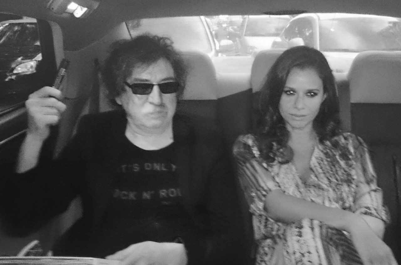 Charly García y Julieta Ortega. Foto: X @ortegajuli.