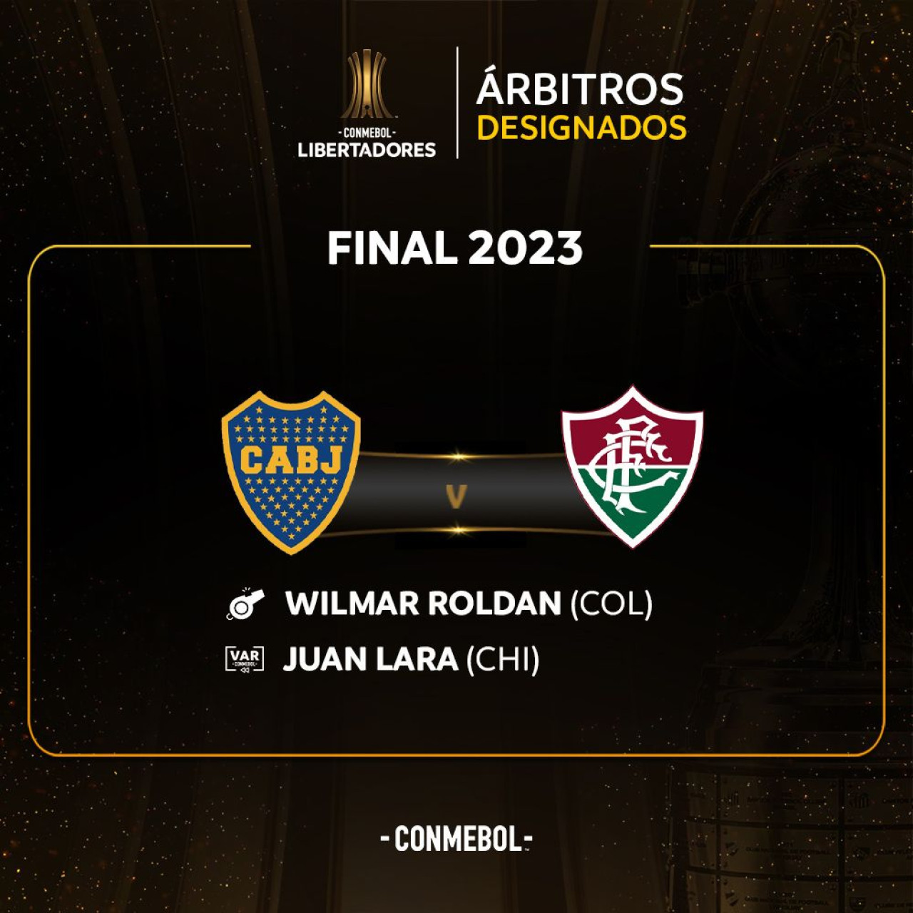 El mensaje de Conmebol sobre los árbitros de la final de Copa Libertadores. Foto: NA.