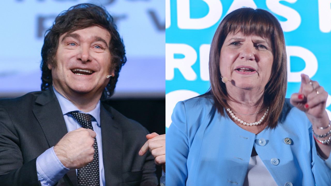 Javier Milei y Patricia Bullrich. Foto: NA.