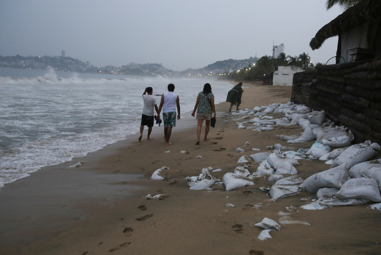 Huracán Otis en México. Foto: Reuters.