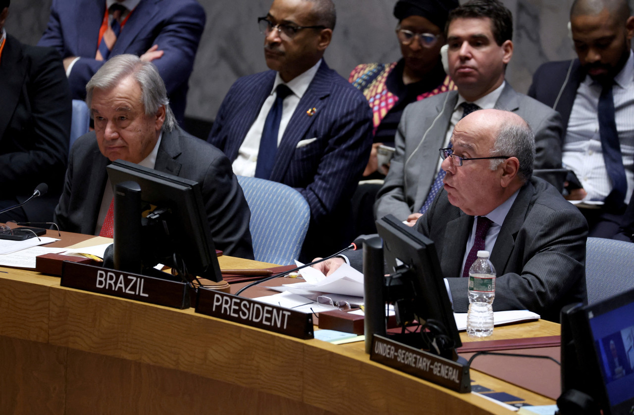 Consejo de Seguridad de la ONU sobre la guerra en Gaza. Foto: REUTERS.