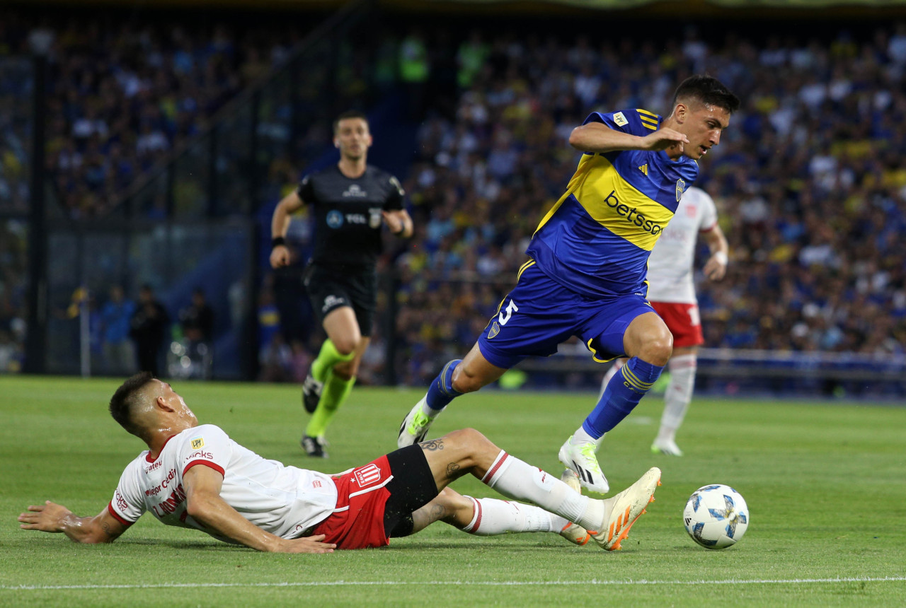 Ezequiel Bullaude; Boca vs Estudiantes. Foto: NA