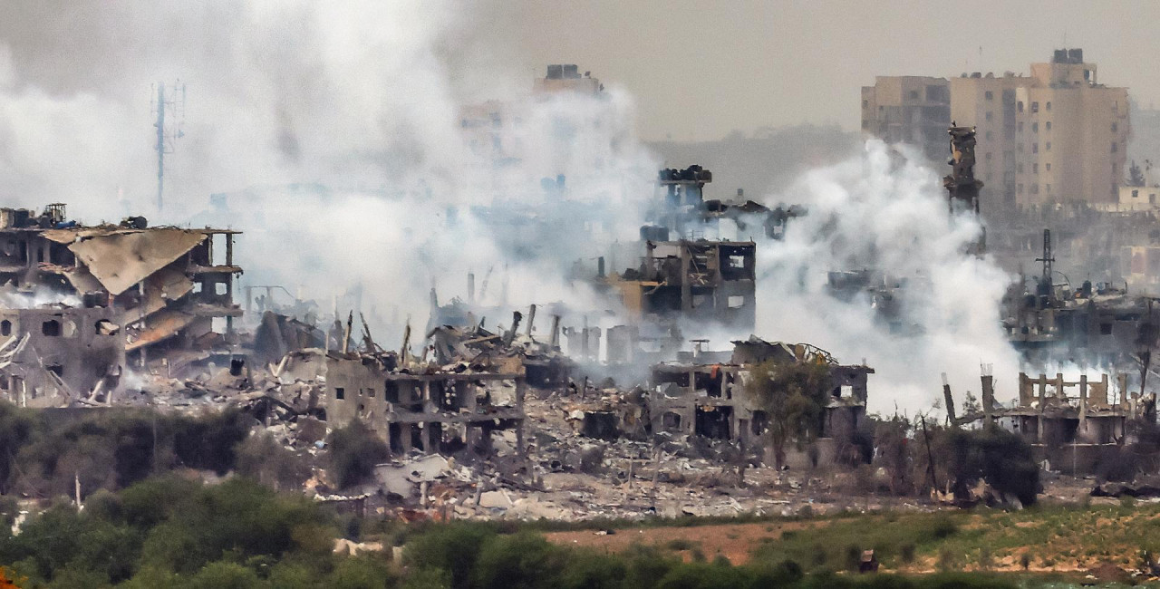 Ataque israelí en Gaza. Foto: EFE.