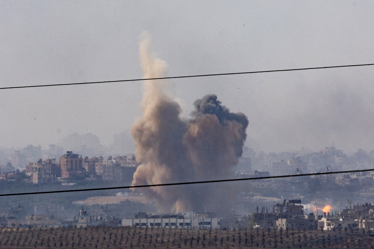 Bombardeos en Gaza. Foto: Reuters.