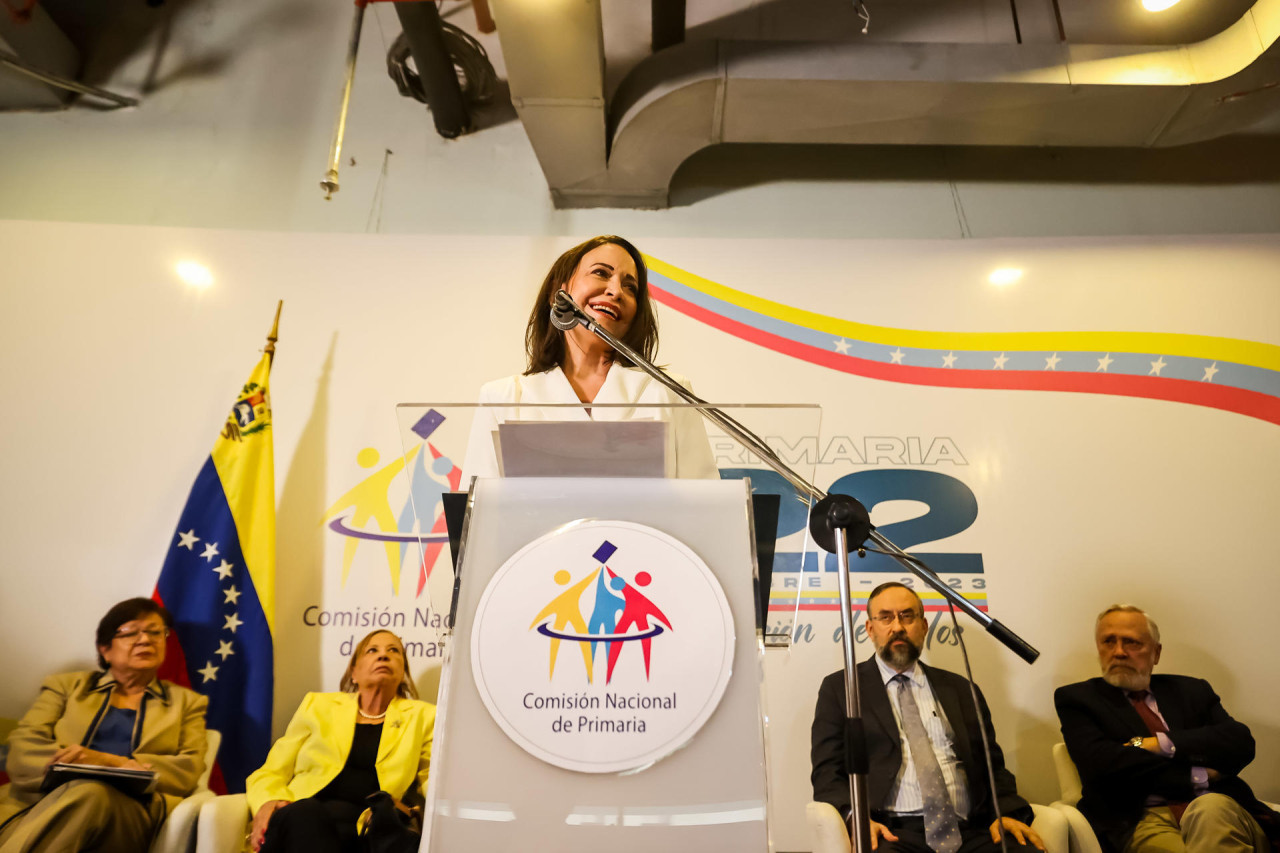 Corina Machado. Foto: EFE