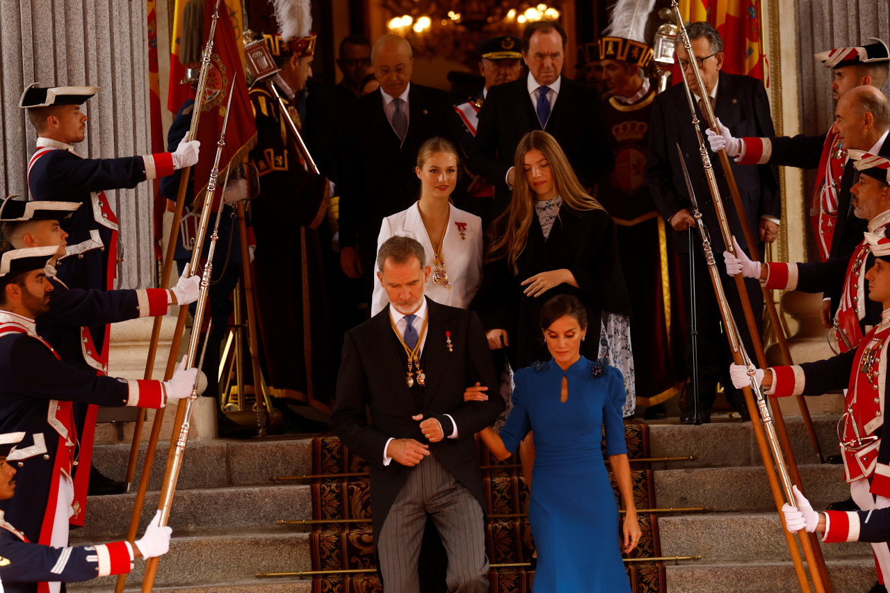 La princesa Leonor juró la Constitución. Foto: Reuters