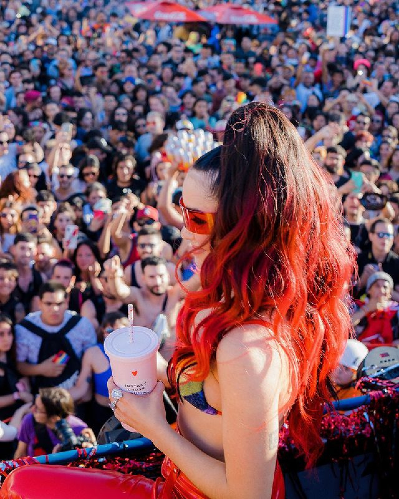 Lali en la Marcha del Orgullo pasada. Foto: Instagram.