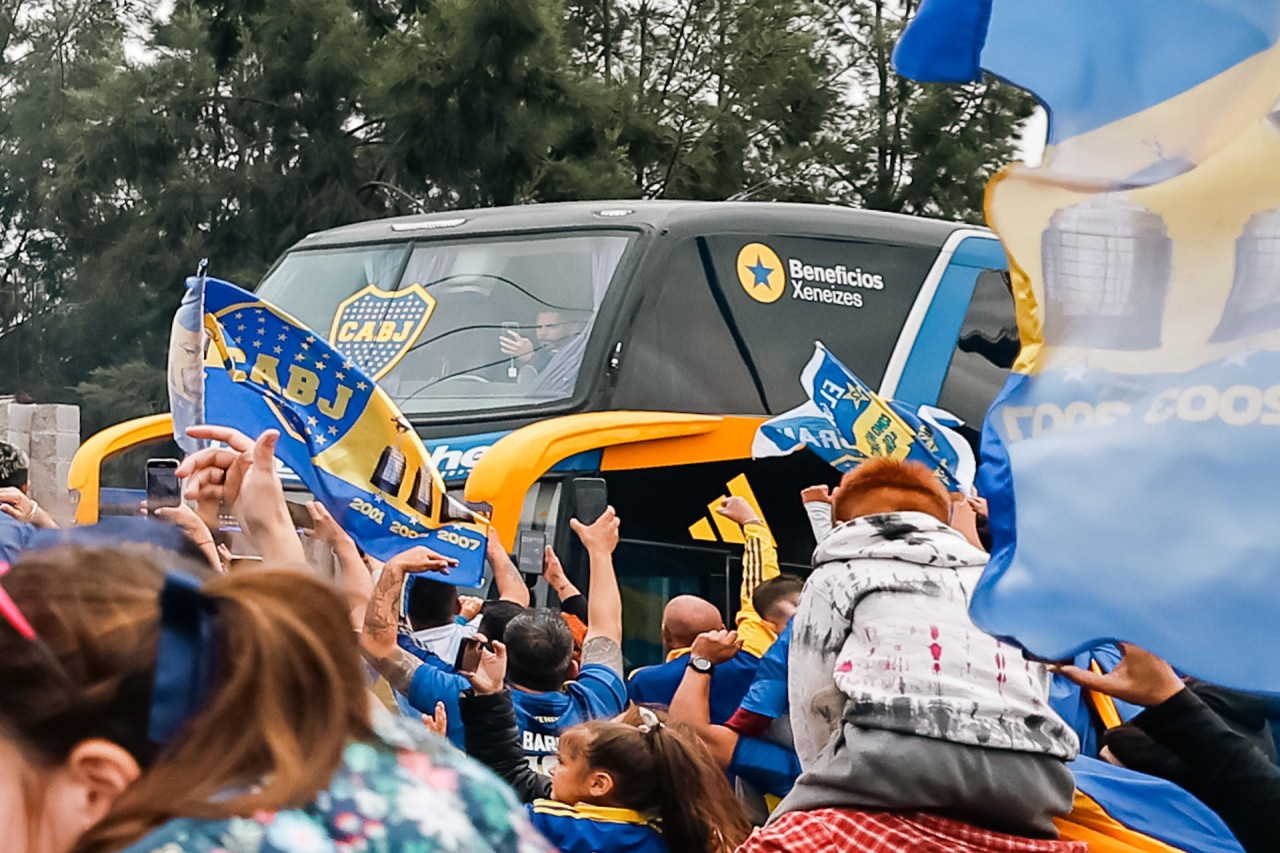 Boca partió rumbo a Brasil. Foto: EFE