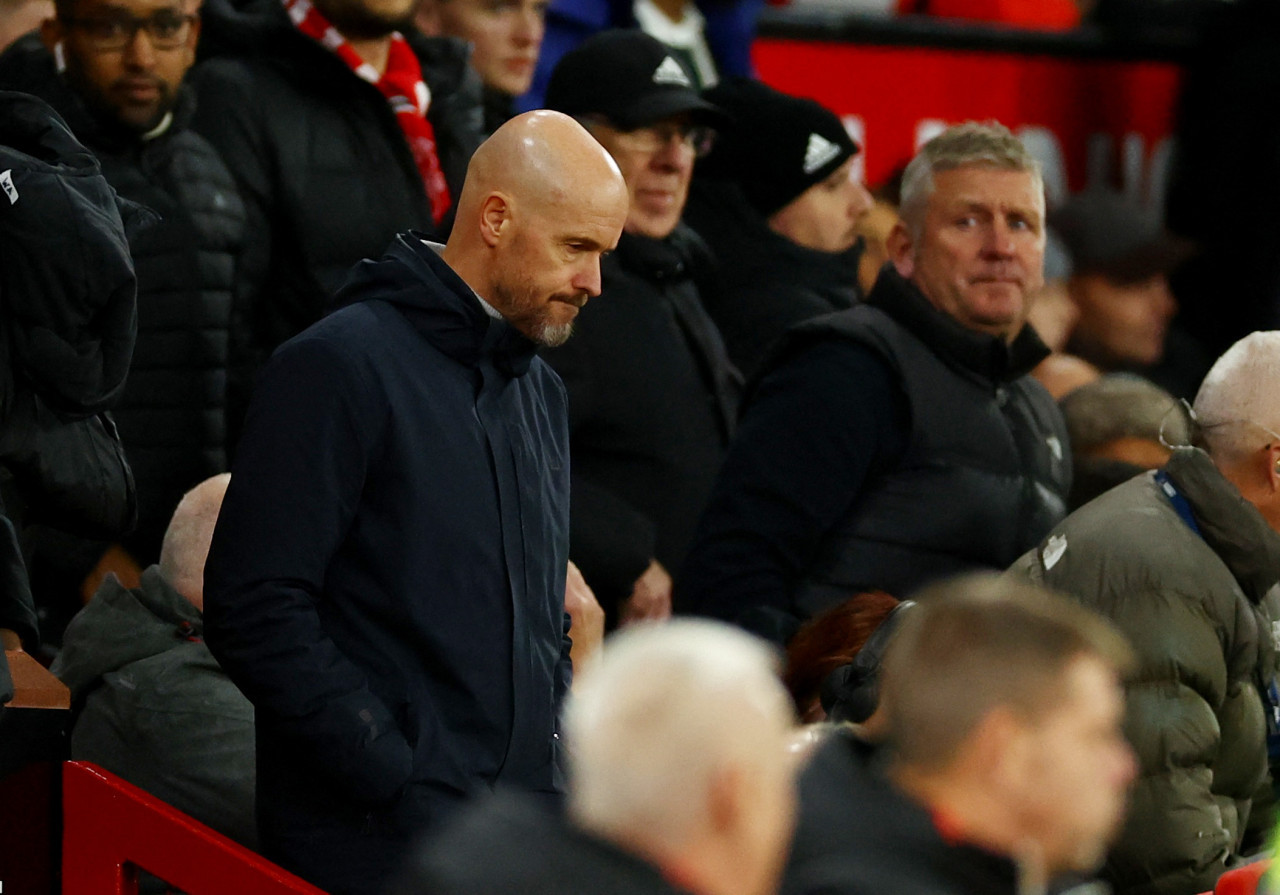 Erik Ten Hag en el Manchester United. Foto: REUTERS.