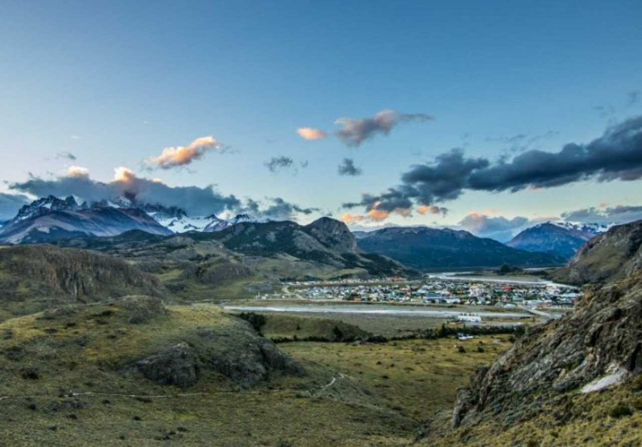 El Chaltén es una localidad de Santa Cruz con 1.700 personas. Foto: NA