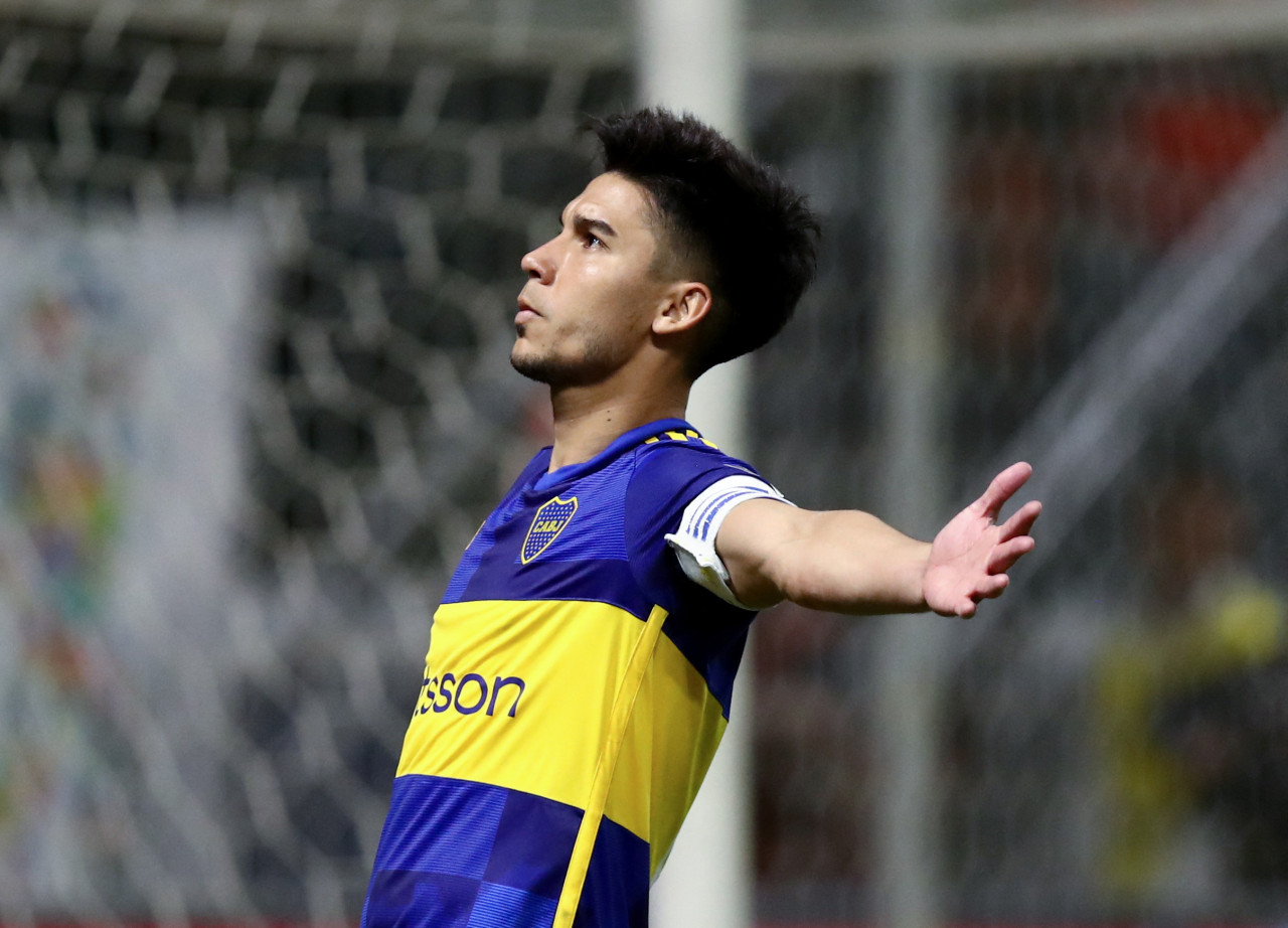 Pol Fernández marcó el penal decisivo para clasificar a Boca a la final. Foto: NA