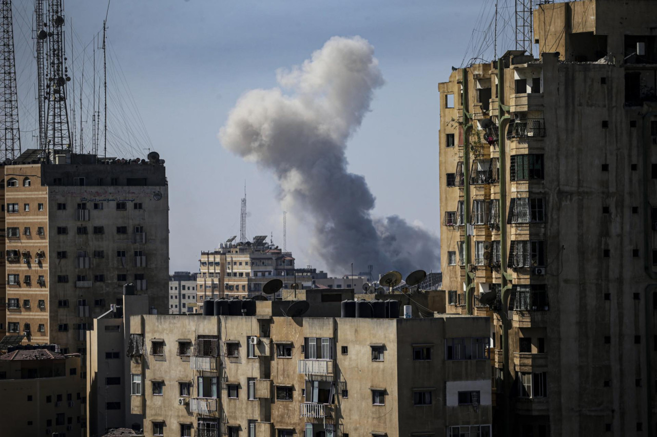 Bombardeos de Gaza. Foto: Reuters.