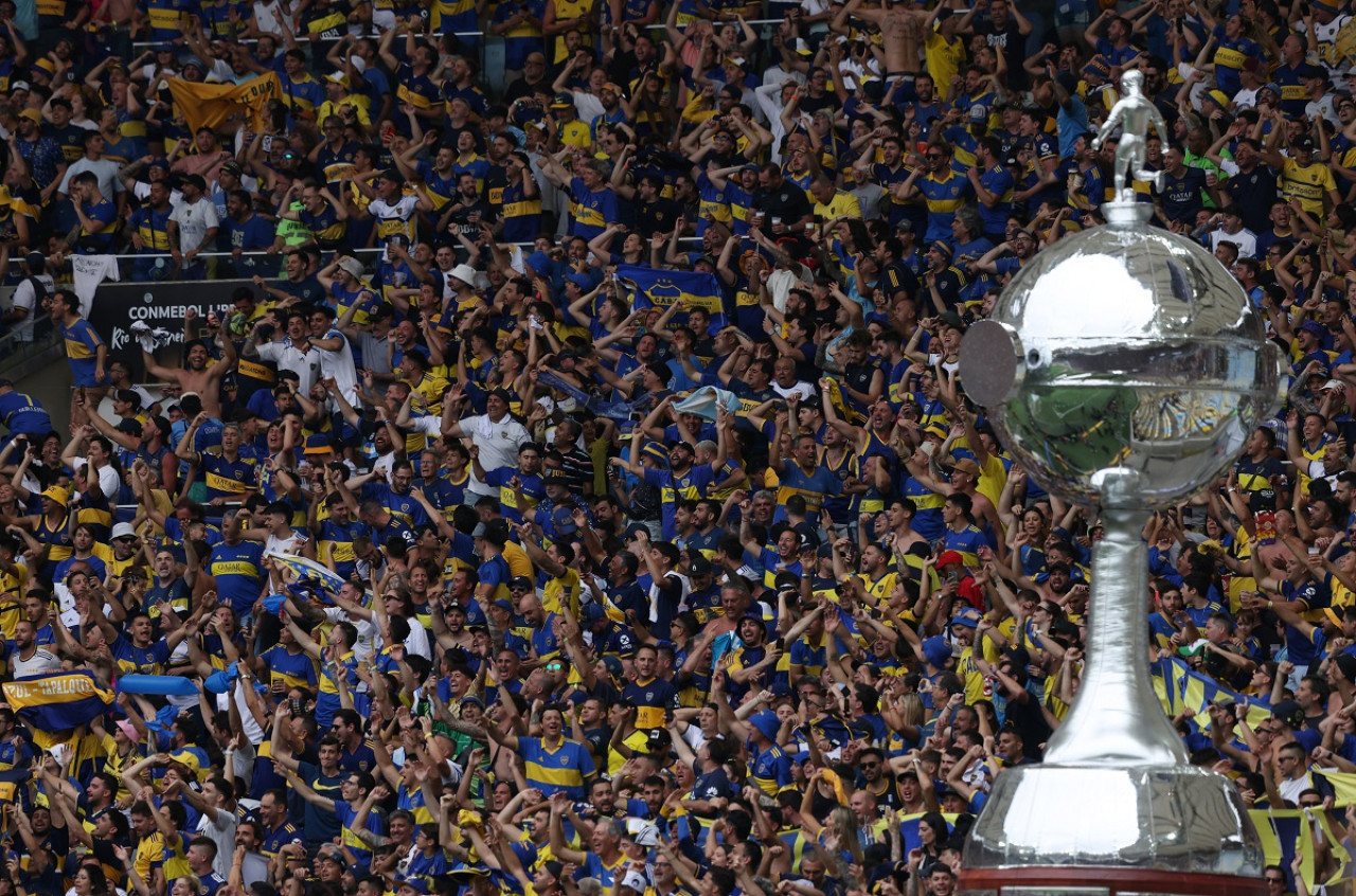 Los hinchas de Boca en la final de la Copa Libertadores. Foto: Reuters.