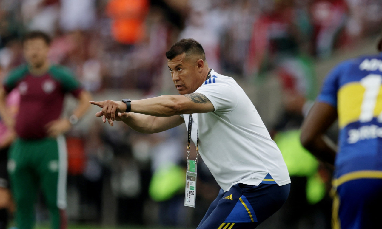 Jorge Almirón en el estadio Maracaná. Foto: NA.