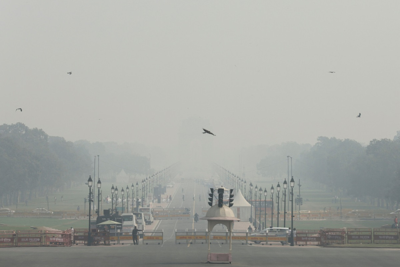 La espesa nieble tóxica que azotó a Nueva Delhi, India. Foto: Reuters.