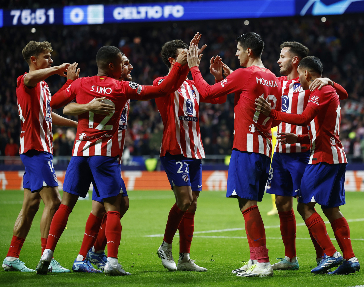 Champions League, Atlético Madrid vs. Celtic. Foto: REUTERS.