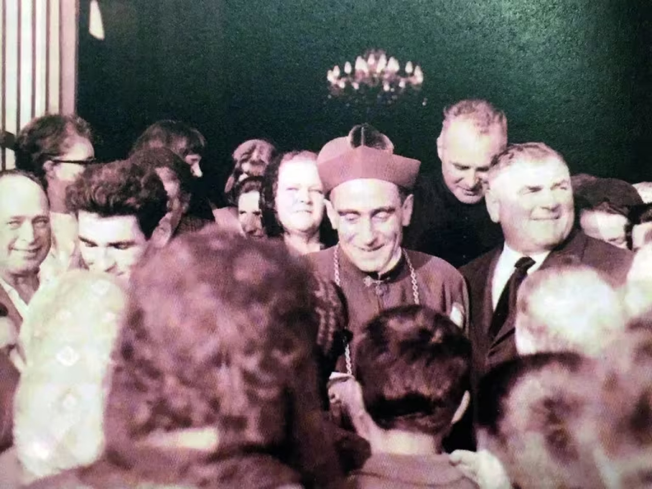 El Cardenal Eduardo Pironio, en el centro. Foto: Acción católica Argentina