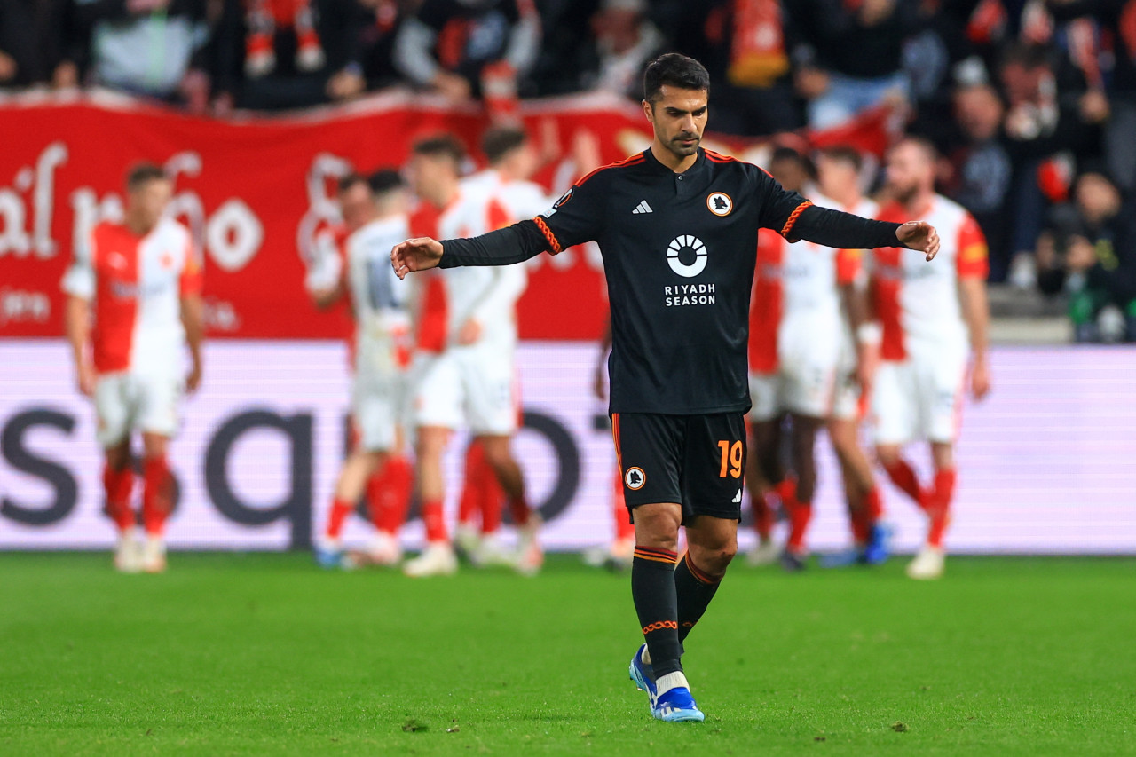 Europa League, Slavia Praga vs. Roma. Foto: EFE.