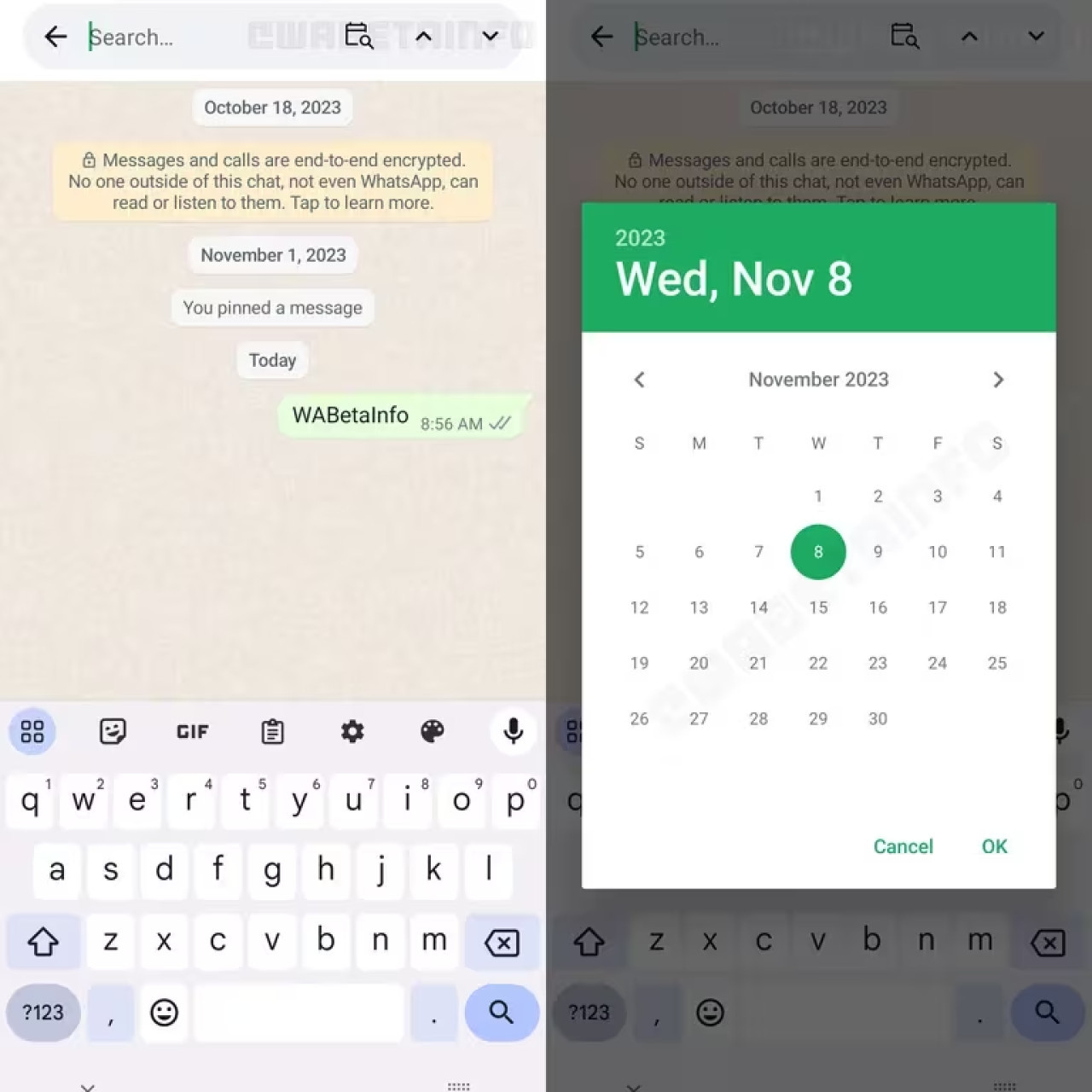 La nueva actualización de WhatsApp. Foto: Wabetainfo