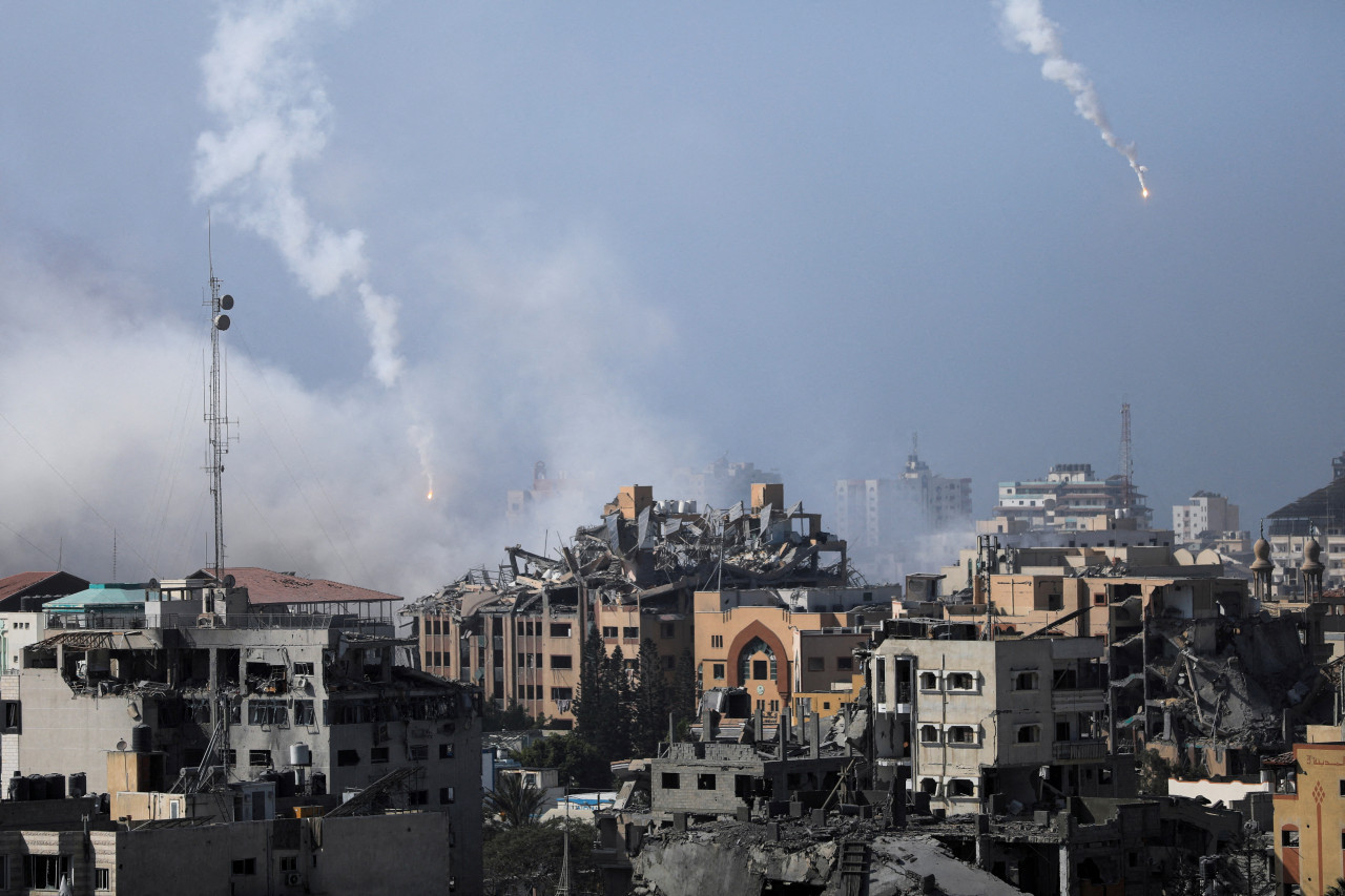 Bombardeos israelíes en Gaza. Foto: Reuters