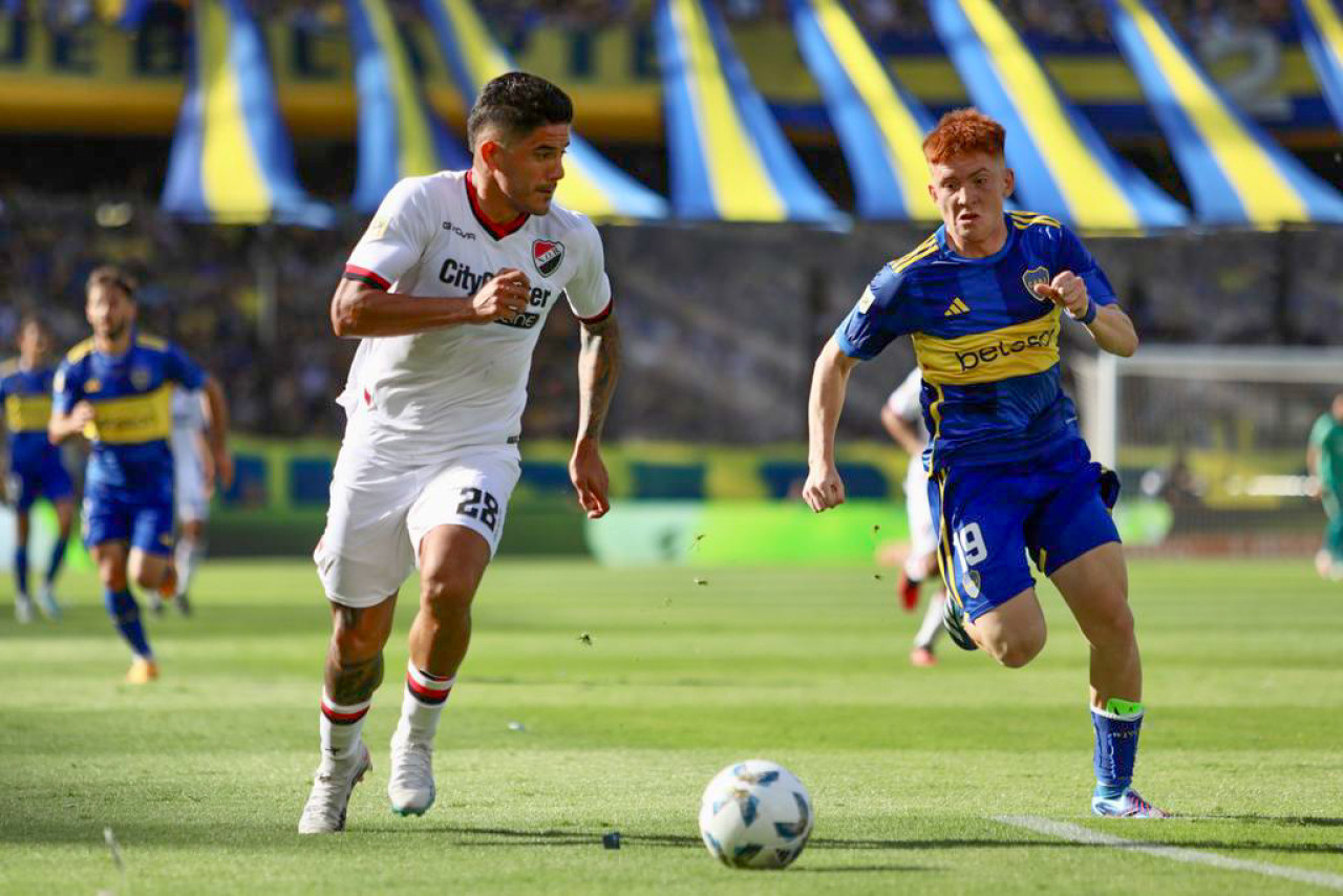 Valentín Barco y Jorge Recalde; Boca vs Newells. Foto: NA