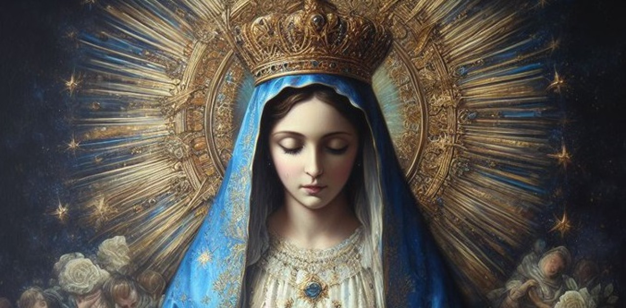 Milagro: una virgen llorando en México. Foto Twitter @Militiae_Dei.