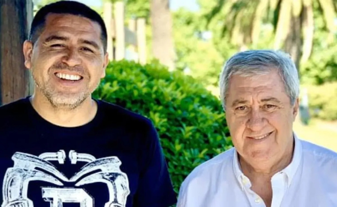 Juan Román Riquelme y Jorge Amor Ameal.