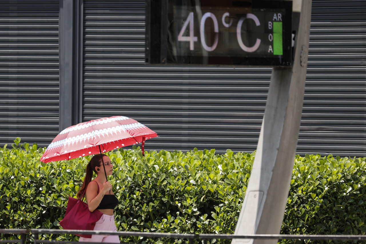 Ola de calor en San Pablo. Foto: EFE