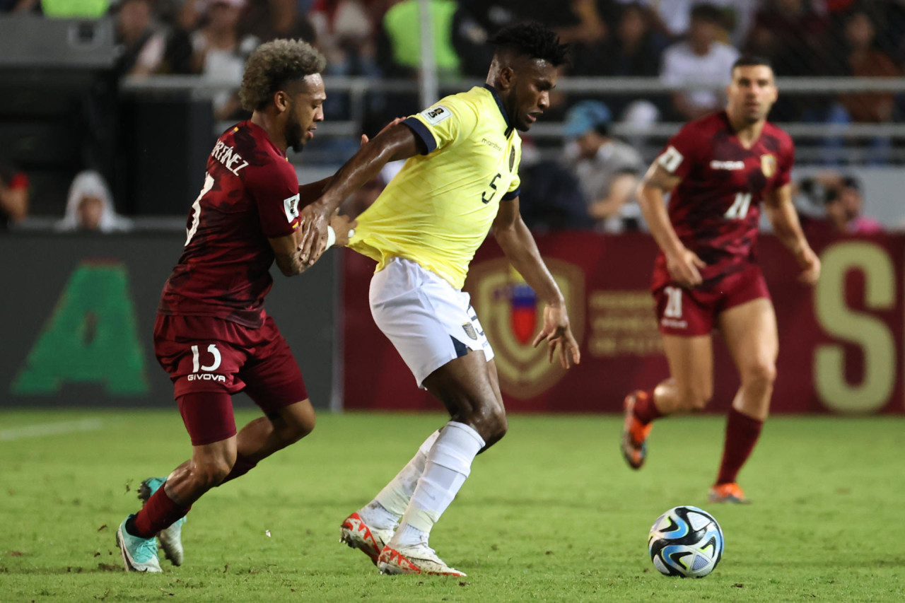 Venezuela vs Ecuador. Foto: EFE