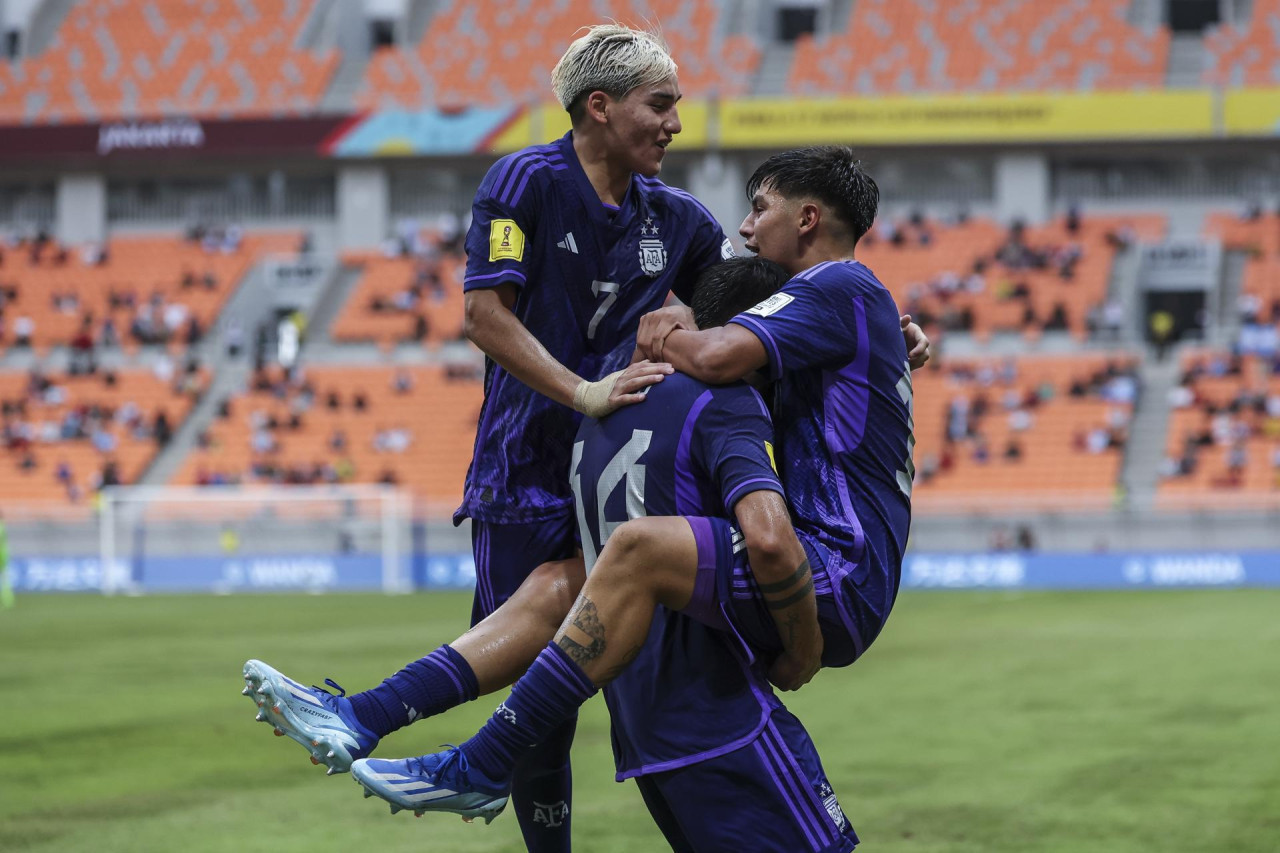 Mundial Sub 17 de Indonesia 2023, Argentina vs. Polonia. Foto: EFE.