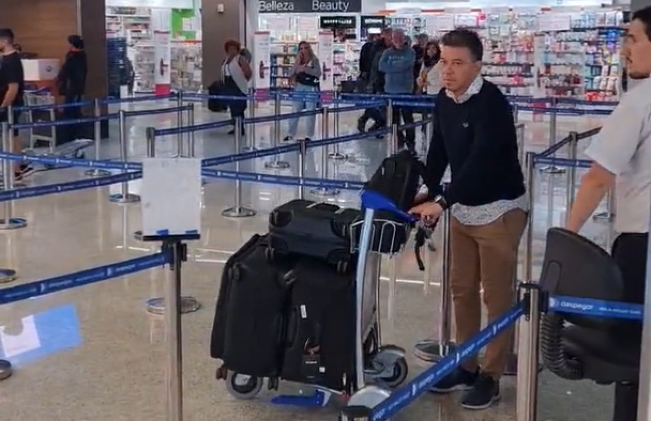 Marcelo Gallardo rumbo a Arabia Saudita. Foto: X