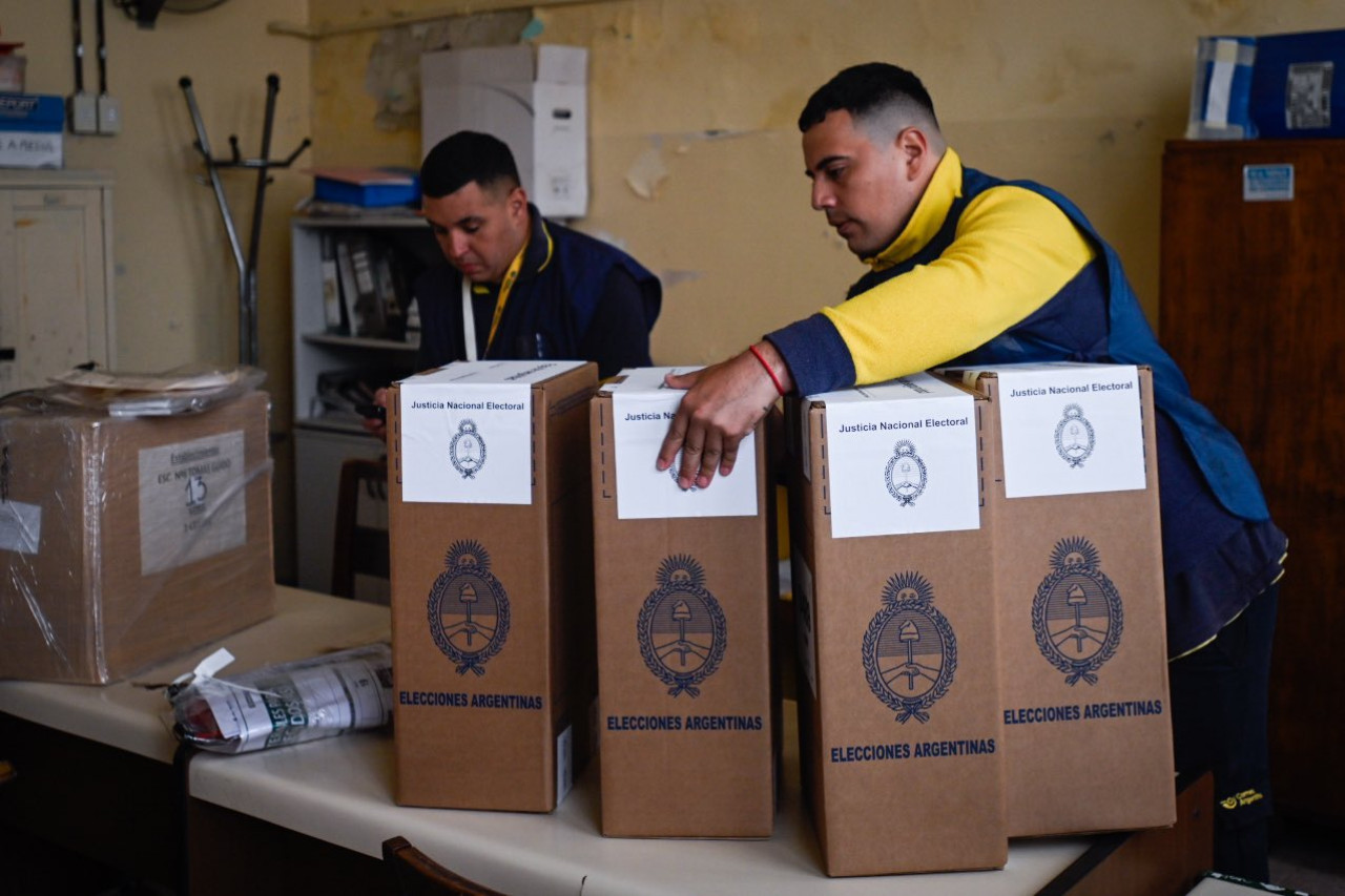 Personal de Correo Argentino; Elecciones. Foto: NA