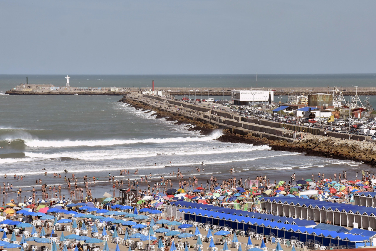 Playas de Mar del Plata. Foto: NA.