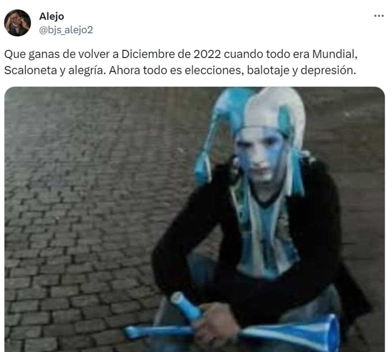 Memes por balotaje 2023. Foto: X.