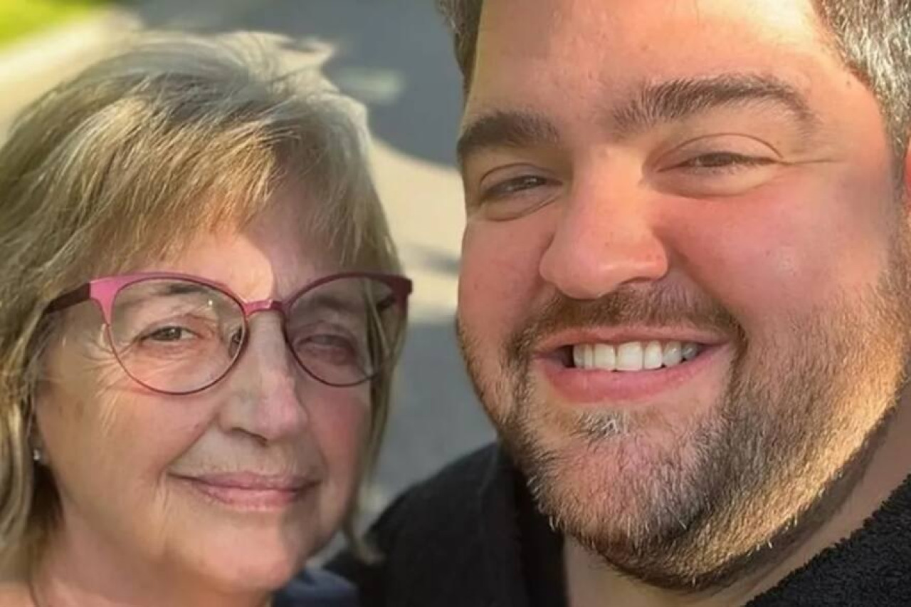 Darío Barassi y su mamá Laura. Foto: Instagram @dariobarassi