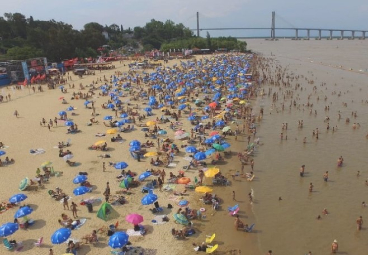 Balneario "La Florida", Rosario. Foto: NA