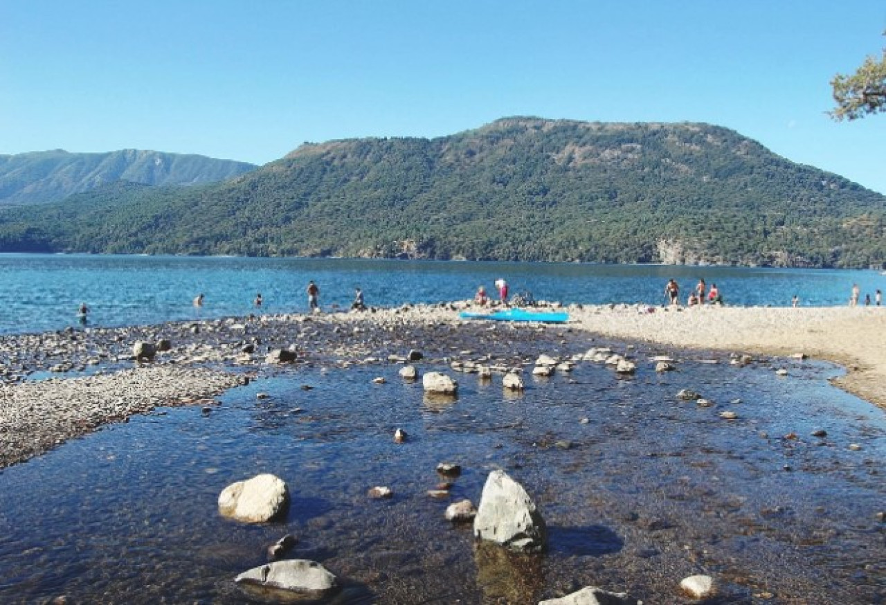 Playa Catritre, San Martín de Los Andes. Foto: NA