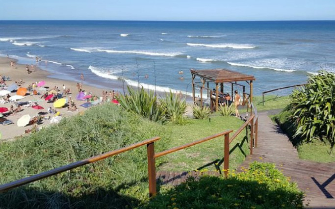 Playa Escondida, Mar del Plata. Foto: NA