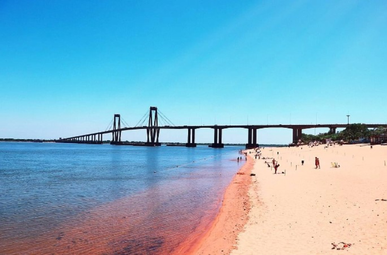 Playa Arazaty, Corrientes. Foto: NA