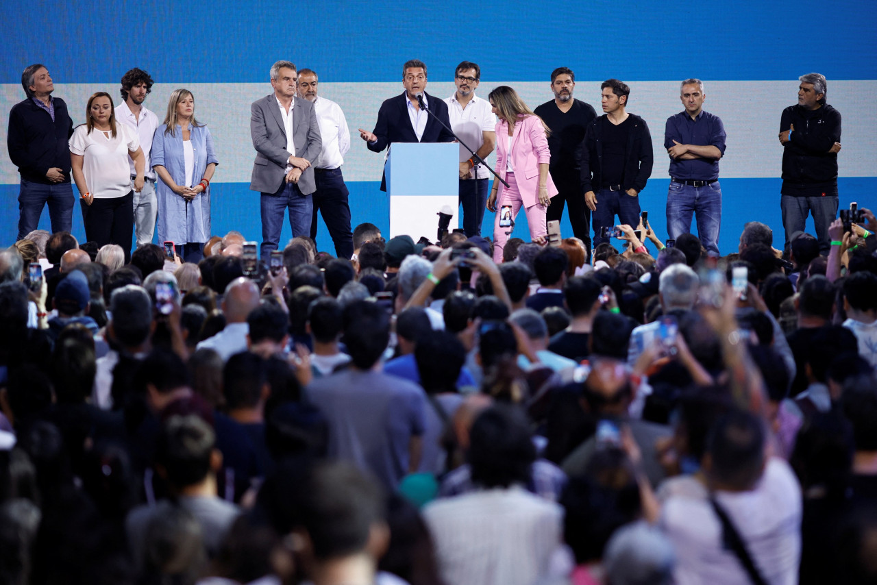 Discurso de Sergio Massa. Foto: Reuters.