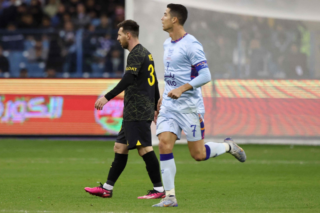 Lionel Messi y Cristiano Ronaldo. Foto: EFE