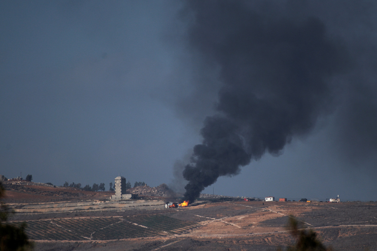 Enfrentamientos en la frontera Líbano-Israel. Foto: Reuters