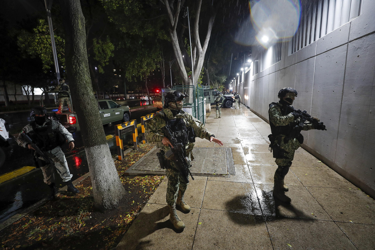 Operativo de detención de "El Nini", jefe de seguridad de los hijos de El Chapo Guzmán. Foto: EFE.