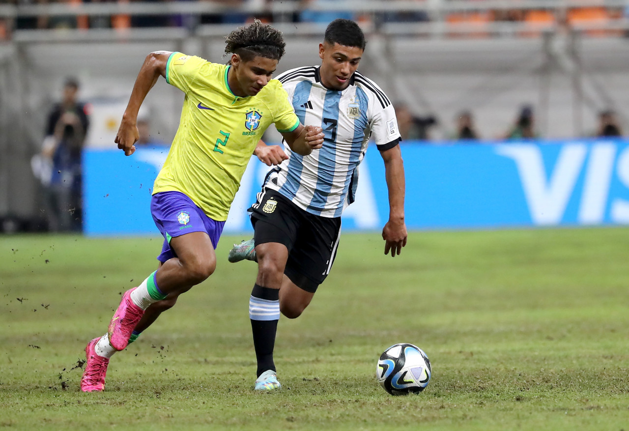 Mundial Sub 17 de Indonesia 2023, Argentina vs. Brasil. Foto: EFE.